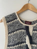 Variegated Wool Knit Vest