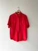 Cherry Silk Blouse