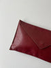 Oxblood Envelope Clutch