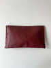 Oxblood Envelope Clutch