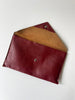 Oxblood Envelope Clutch