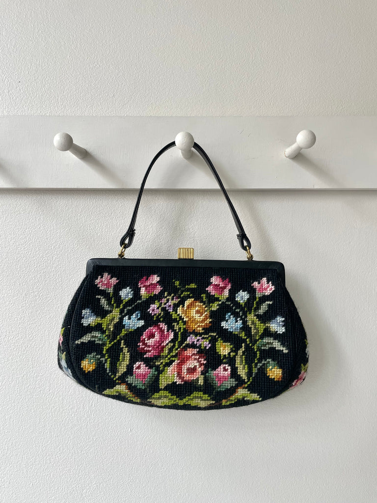 Floral Tapestry Handbag | 1960s