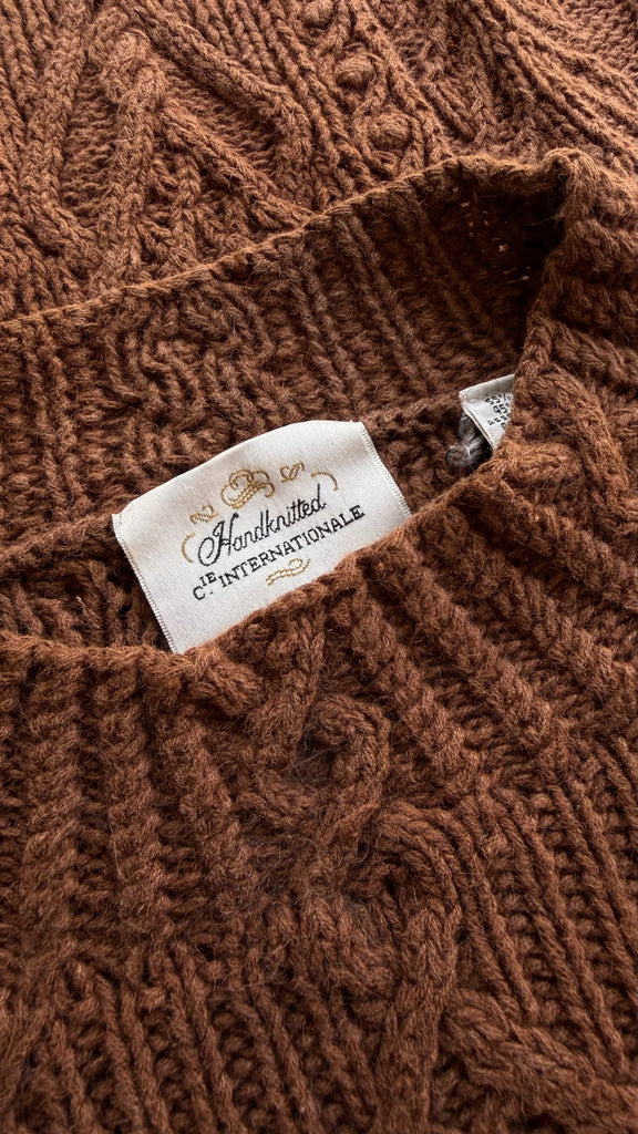 Coffee Cotton Sweater | 1990s