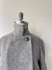 Klein Herringbone Wool Coat
