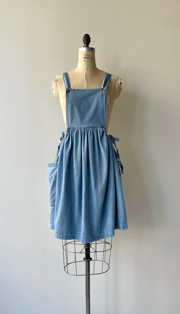 Denim Jumper Dress | 1980s Denim Jumper Dress | 1980s