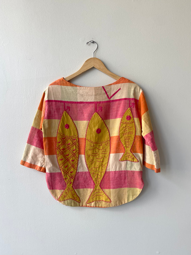 Fishy Trio Tunic | 1950s