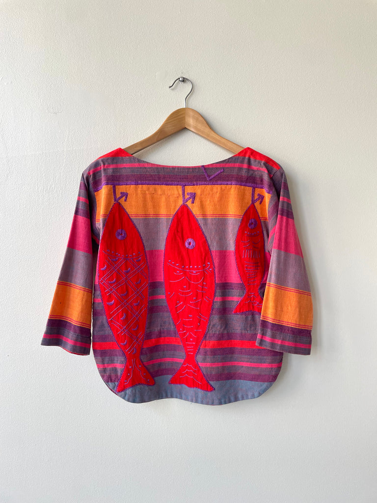 Fishy Trio Tunic | 1950s