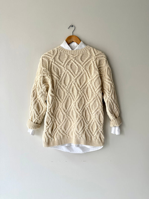 Cotton Cable Knit Sweater