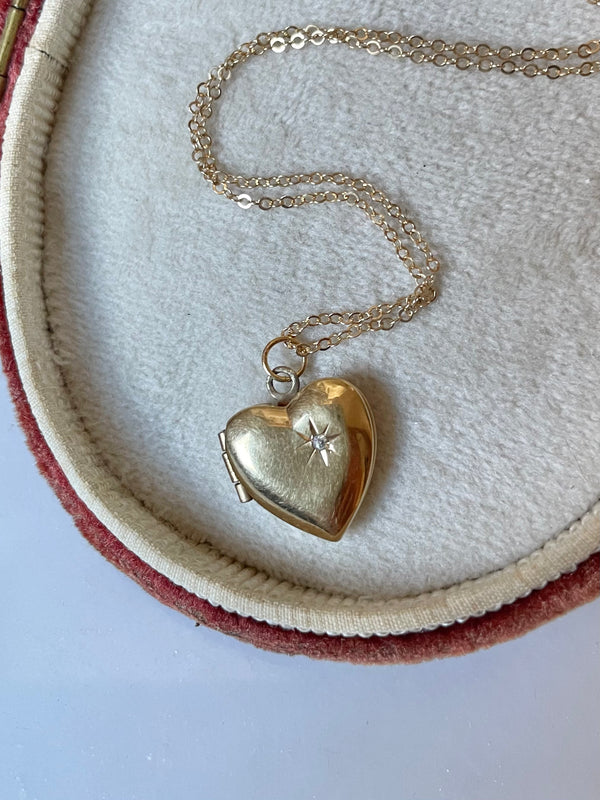 Star Heart Locket | 1940s