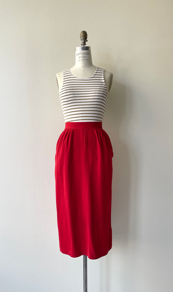 Bright Cherry Skirt | 1940s