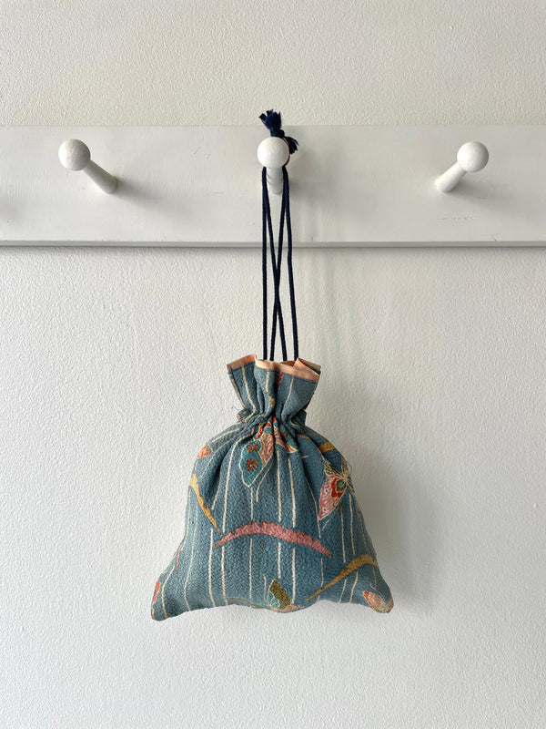 Chinoiserie Drawstring Bag | 1930s