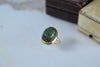 18K & Agate Scarab Ring