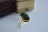 18K & Agate Scarab Ring