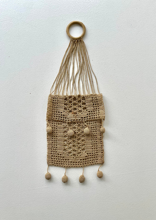 Antique Edwardian Crochet Bag | 1910s