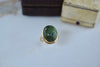 18K & Agate Scarab Ring