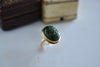 18K & Agate Scarab Ring