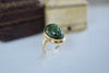 18K & Agate Scarab Ring