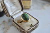 18K & Agate Scarab Ring