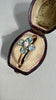 Antique 15K Aquamarine & Pearl Ring