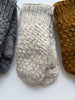 Basketweave Wool Mittens