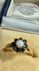 10K Opal & Sapphire Ring