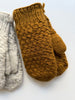 Basketweave Wool Mittens