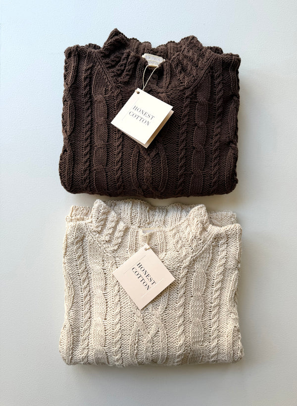 Charlie Cable Knit | Honest Cotton