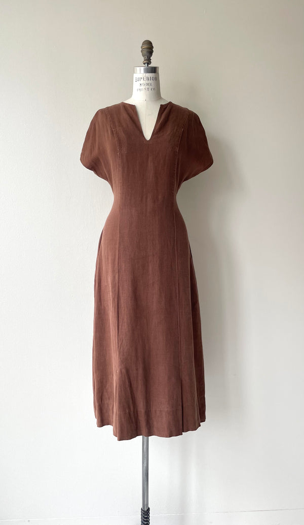 Olaya Linen Dress | 1930s