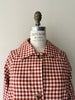Cinnamon Gingham Raincoat