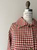 Cinnamon Gingham Raincoat
