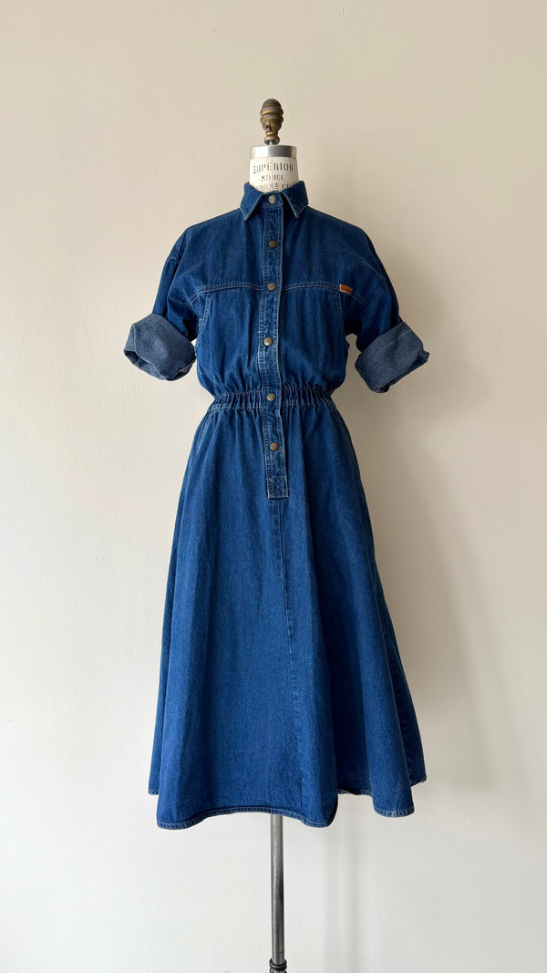 Denim Shirtwaist Dress | 1980s