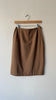 Pecan Wool Skirt | 1950s