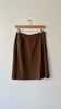 Cocoa Wool Skirt |1960s