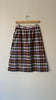 Gathering Plaid Skirt | 1960s