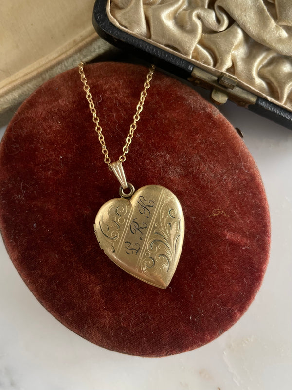 Engraved Edwardian Locket