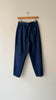 Navy Pleated Trousers