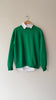 Kelly Green Cotton Sweatshirt