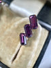 Amethyst Baguette Earrings | 1940s