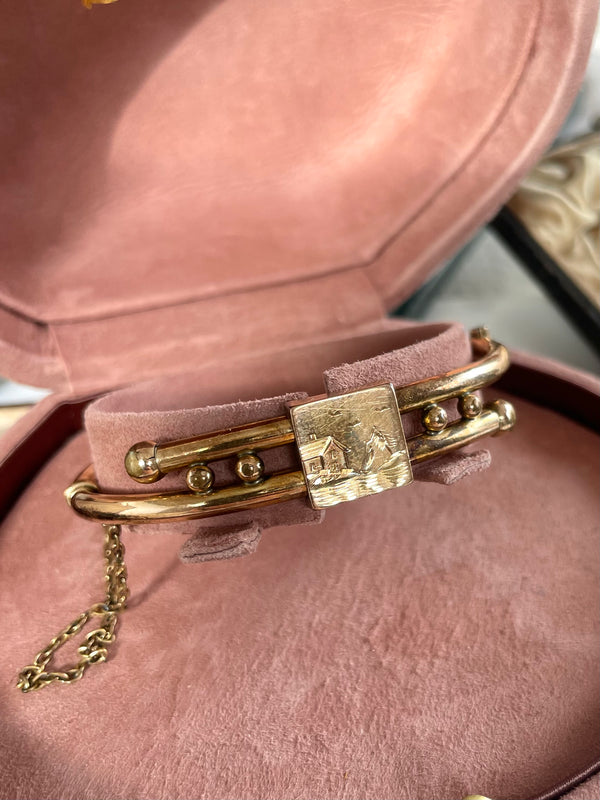 Victorian Gold-fill Bypass Bracelet