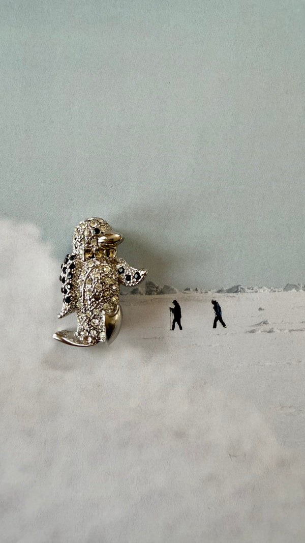 Penguin Sherpa Brooch