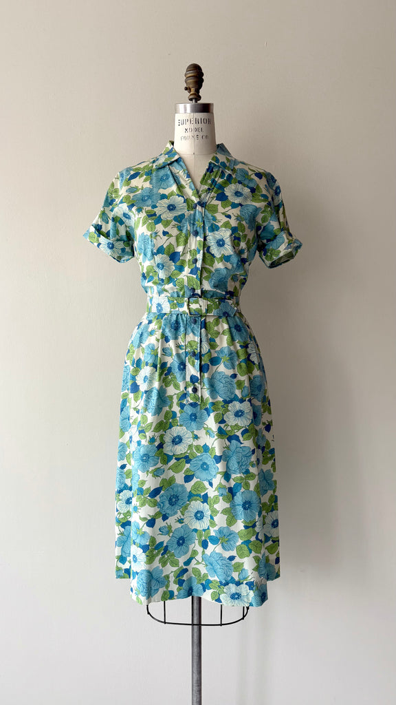 Blue Poppies Dress | 1950s