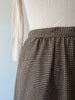 Coffee Houndstooth Skirt