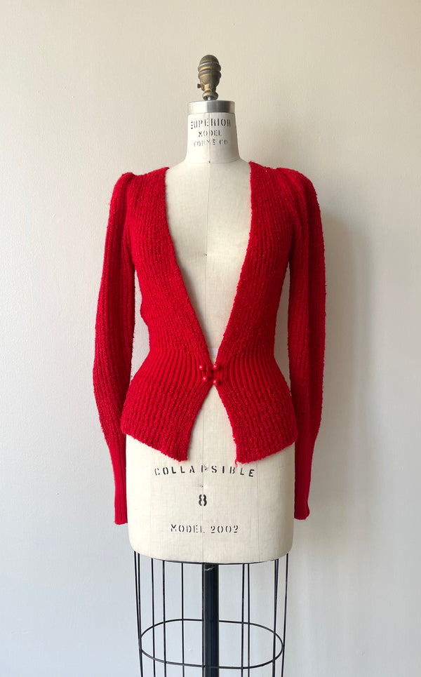 Valentine Boucle Cardigan | 1980s