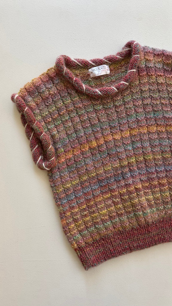 Fiber Arts Wool Sweater | 1980s