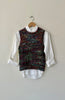 Watercolor Wool Vest | 1980s