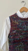 Watercolor Wool Vest | 1980s