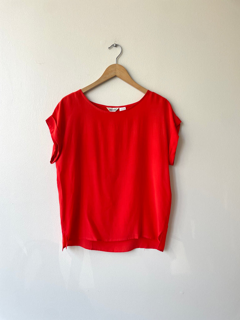 Poppy Silk Tee | 1980s