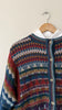 Intarsia Wool Cardigan | 1970s