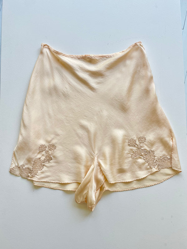 1930s Silk Lingerie Shorts