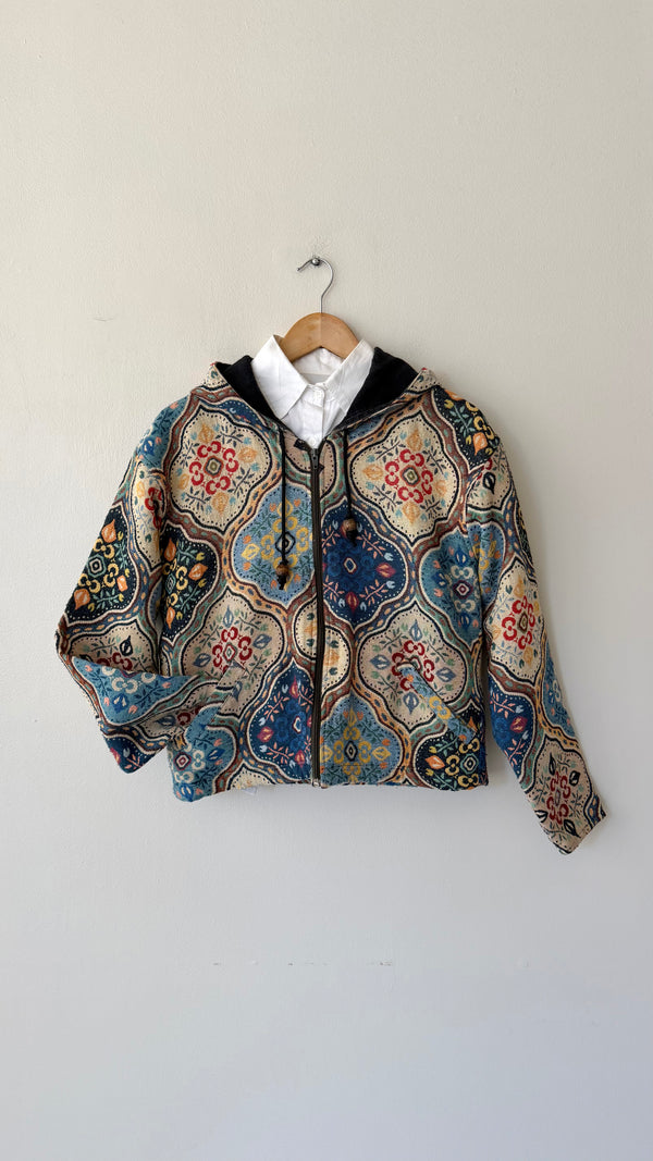 Hooded Tapestry Jacket